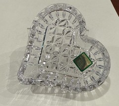 Waterford Marquis Collection Heart Shaped Trinket Dish Clear Lead Crystal Signed