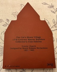 The Cats Meow Village 1993 Trinity Church Boston MA Blithewood Gatehouse Bard NY