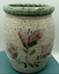 Original 😊 Parsley Pottery Magnolia￼ Utensil Holder / Planter / Vase