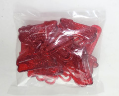 10 Wizard Of Oz Dorothy Red Glitter Plastic Shoes Paper Clips Warner Bros 2.5″