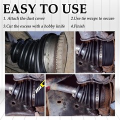 NEW 2PCS Universal CV Boot Kit Split Constant Velocity Joint Gaiter Stretchable