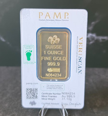 1oz Gold Bar Replica Prop Goddess Design Non Magnetic Sealed Novelty Gift USA