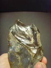 Lower Paleolithic – Chunky Acheulean notched chopper. c.450,000 BP.