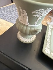 Wedgewood Jasper Vase And Plate Small Plate