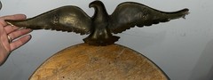 Vintage 19 Inch Cast Aluminum Eagle – Very Good Condition, Brass Color