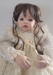 Porcelain One-of- Kind Artisan Doll – “Tibby” by doll Artisan Gwen Bentley