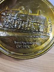 Lot Of 3 Vintage Decorative Brass Plates All Made In England