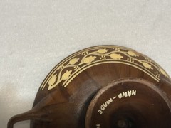 Handpainted Greek Footed Bowl