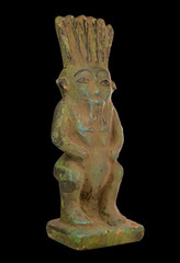 Ancient Egyptian God Bes Statue Rare Pharaonic Stone Protection Deity Artifact