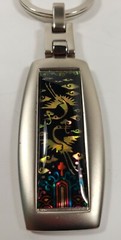 Korean Traditional Jage Mother Of Pearl Metal Key Chain Luxury