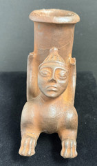 Ancient Near Eastern Greco-Roman Style Stone Rhyton in the Form of a Sphinx