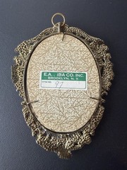 Vintage E.A. RIBA CO. Brooklyn NY Victorian Style 97 Ornate Frame Gold Tone