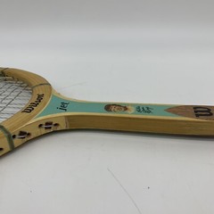 VTG 1970s Wilson Jet Billie Jean King Strata-Bow Blue 4 5/8 Tennis Racket 27″L