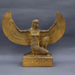 Ancient Egyptian Artifacts RARE AUTHENTIC WINGED STATUE Of Egyptian Goddess Isis