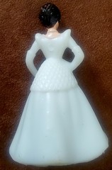 VINTAGE 1950’s-1960’s PLASTIC BRIDE 2.75″ FIGURE CAKE TOPPER UNBRANDED