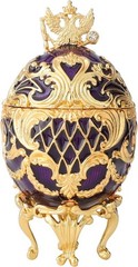Faberge Egg Trinket Boxes Classic Enamel Hand-Painted Vintage Ornaments Metal…