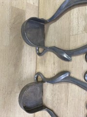 Vintage MCM Set OF 2 Cast Aluminum Wall Candle Holders PRINCETON INDIANA CO. PIC