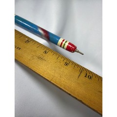 Unbranded Mexican Sombrero Folk Art Pen Unisex OS Red Blue Wood Vintage Souvenir