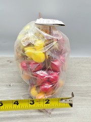Vintage LeeWards Medium Sized Lacquered 48 Stems 144 Fruits Pear Apple Lemon Lim
