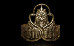 Authentic Ancient Egyptian Antiquities Pharaonic crown Artifact figure BC