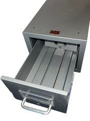 Weiss Steel 16” Long Index Card Single Drawer Metal File Filing Cabinet Vintage