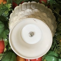 Vtg Anthropomorphic Vegetable Plastic Centerpiece Kitsch Lashes Top Hat * READ