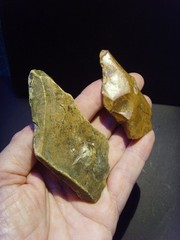 Lower Paleolithic – Two classic Acheulean points. c.450,000 BP.