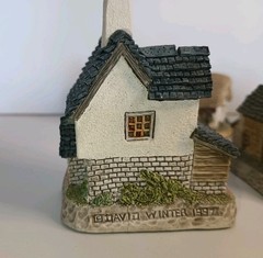 Vtg David Winter English Cottages Lot Of 6, 5 are Signed! Enesco, Collectibles