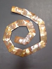 Brutalist Copper Belt Necklace Industrialist Modernist Steampunk Armor Metalwork