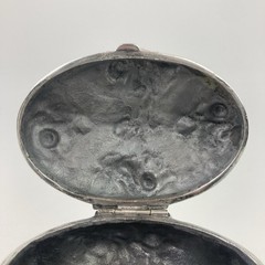 Vintage J.B. Signifies The Best Art Nouveau Silver plate Floral Trinket Box