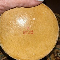 VINTAGE PAPER MACHE FLORAL COASTERS MADE IN OCCUPIED JAPAN 1940’S SET OF 8